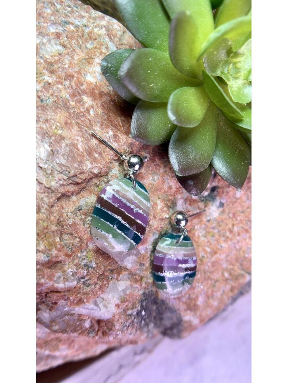 Strandlinje Coastal Dreams Striped Dangle Earrings